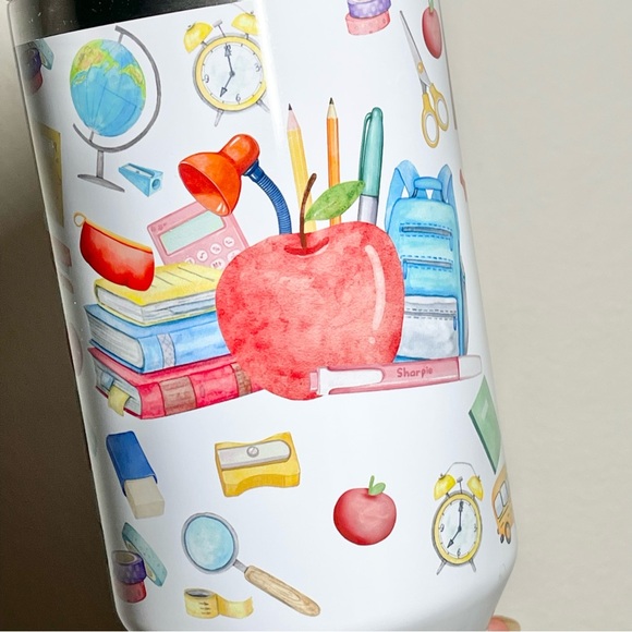 Teacher 40 oz Tumbler/Water bottle/Mug with handle and straw.Birthday gifts for - Picture 6 of 10